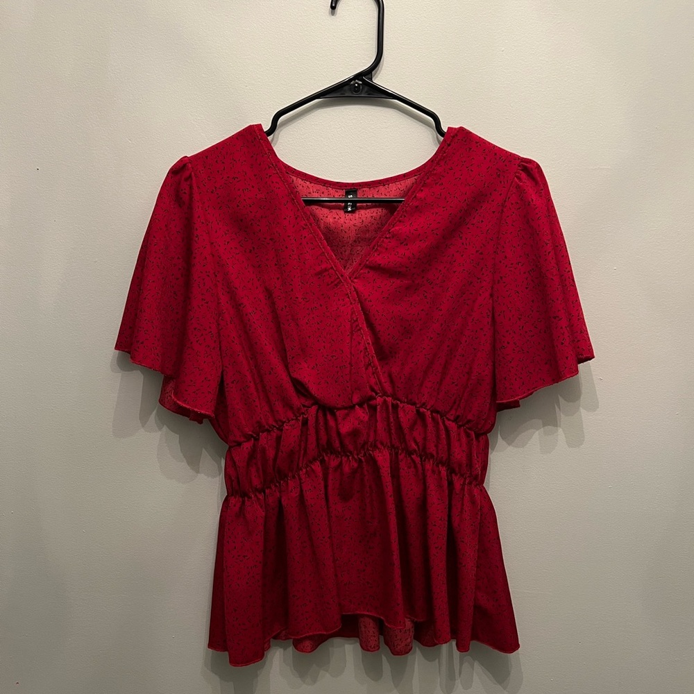 Shein short sleeve blouse